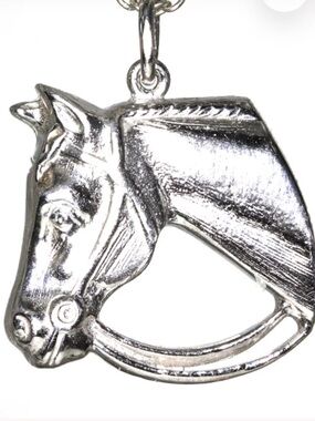 Cha-Cha-Charm Equestrian Horse Head Charm Silver Horse Head